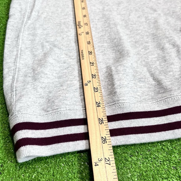Vintage Texas A&M Sweatshirt XL Y2K Aggies Sweater 90s Pullover Striped Cotton - Picture 6 of 7